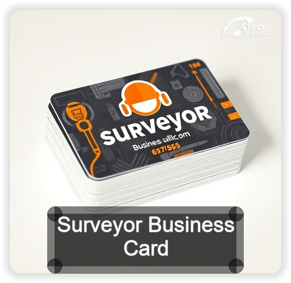 Surveyor business card design sample