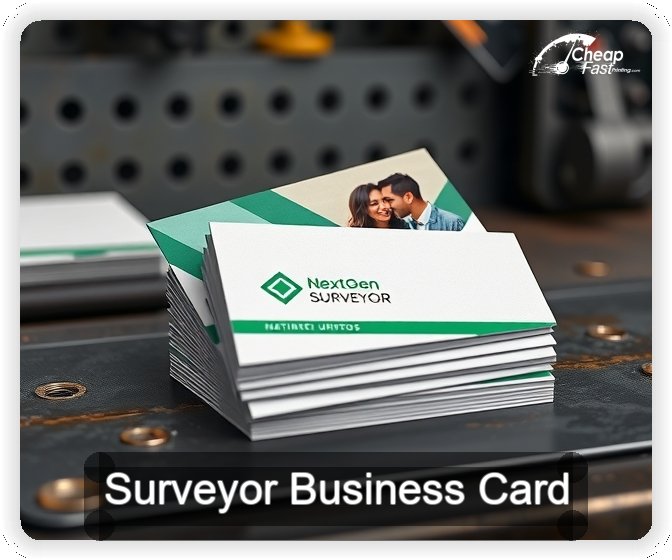 Surveyor business card design sample