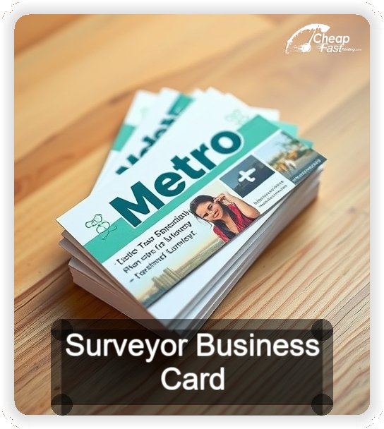 Surveyor business card design sample