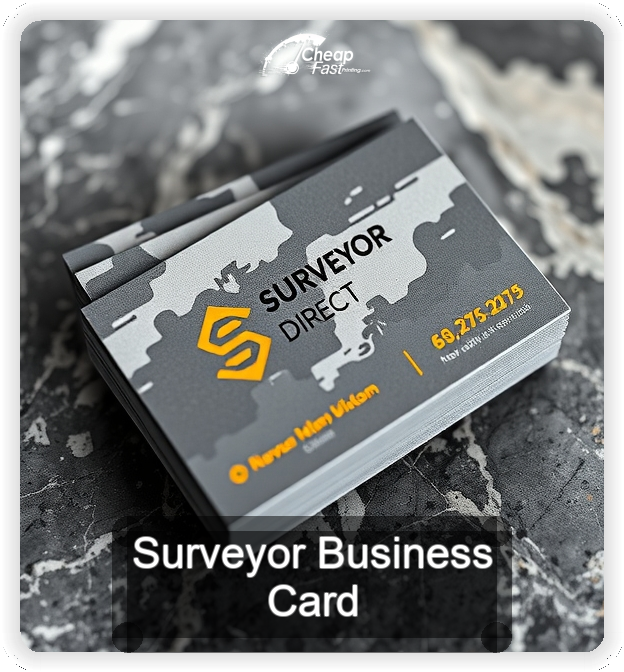 Surveyor business card design sample