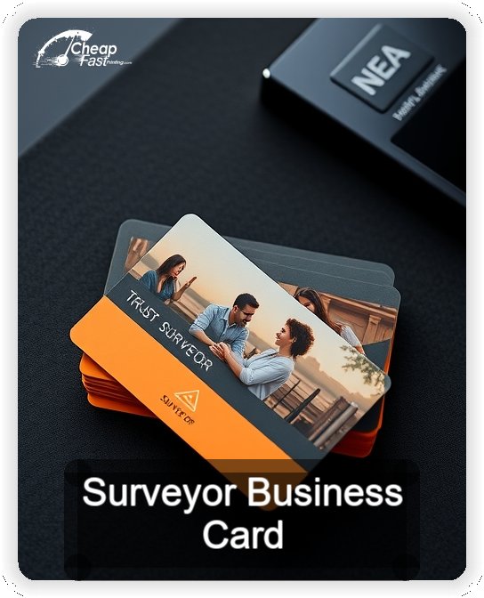 Surveyor business card design sample