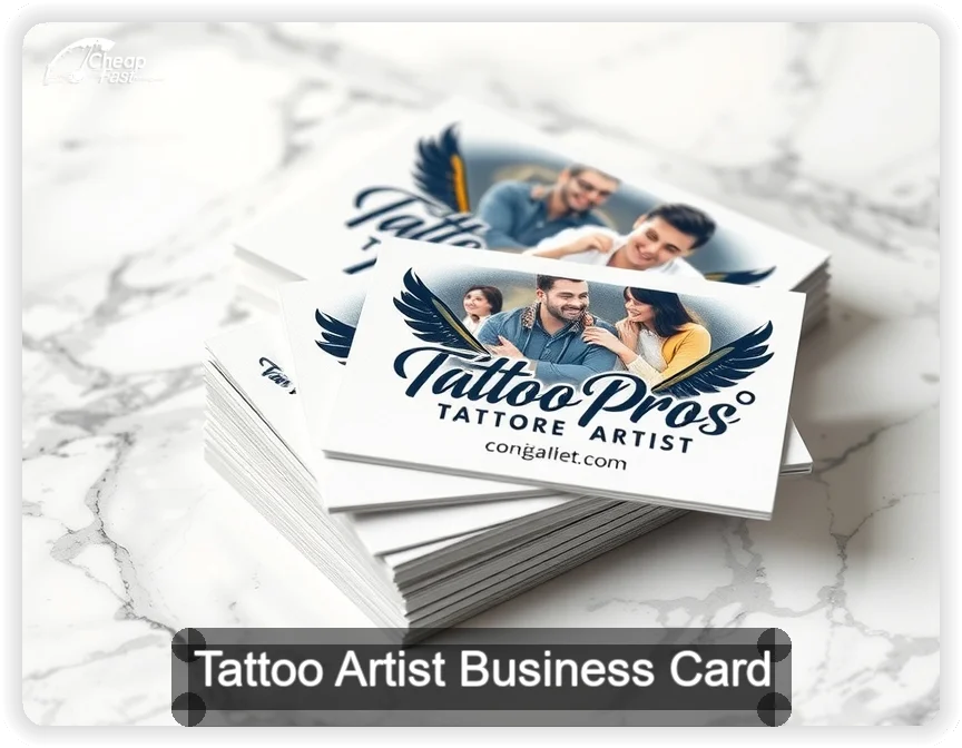 Tattoo Artist business card design sample