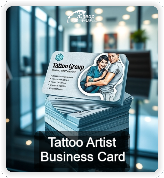 Tattoo Artist business card design sample