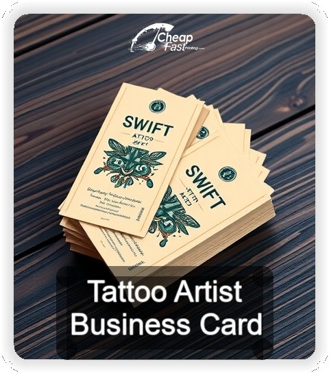 Tattoo Artist business card design sample