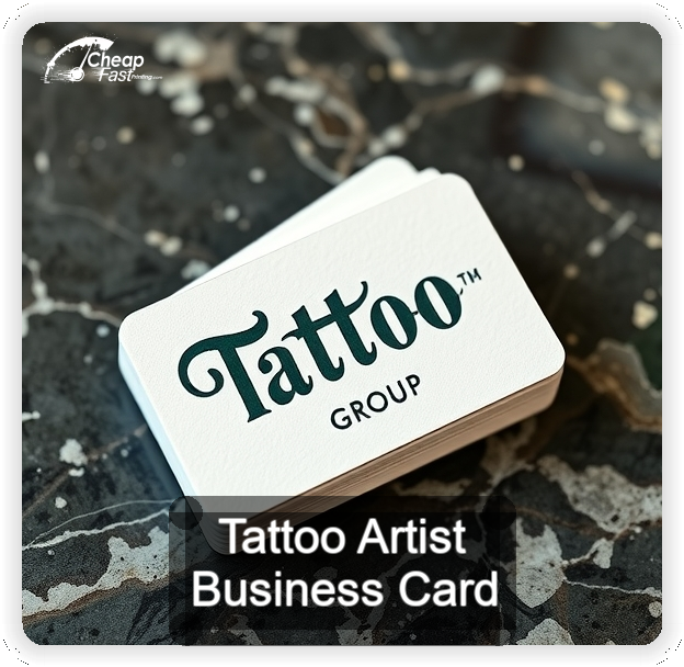 Tattoo Artist business card design sample