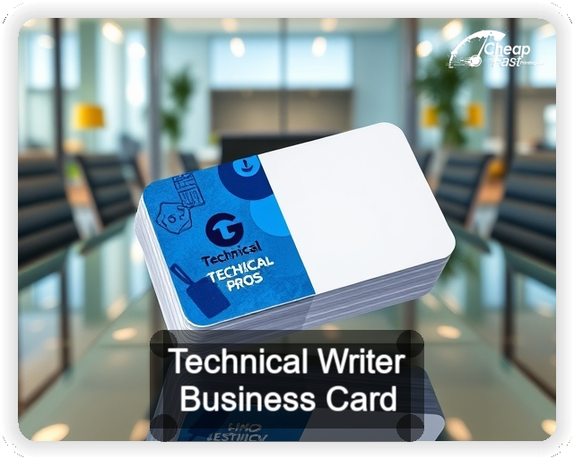 Technical Writer business card design sample
