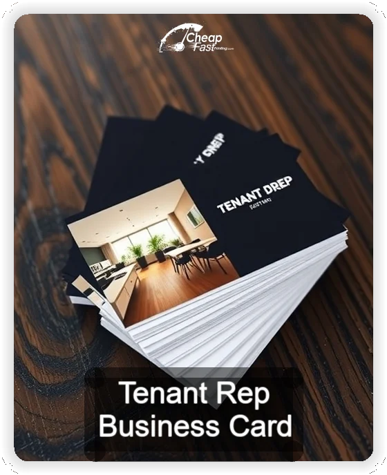 Tenant Rep business card design sample