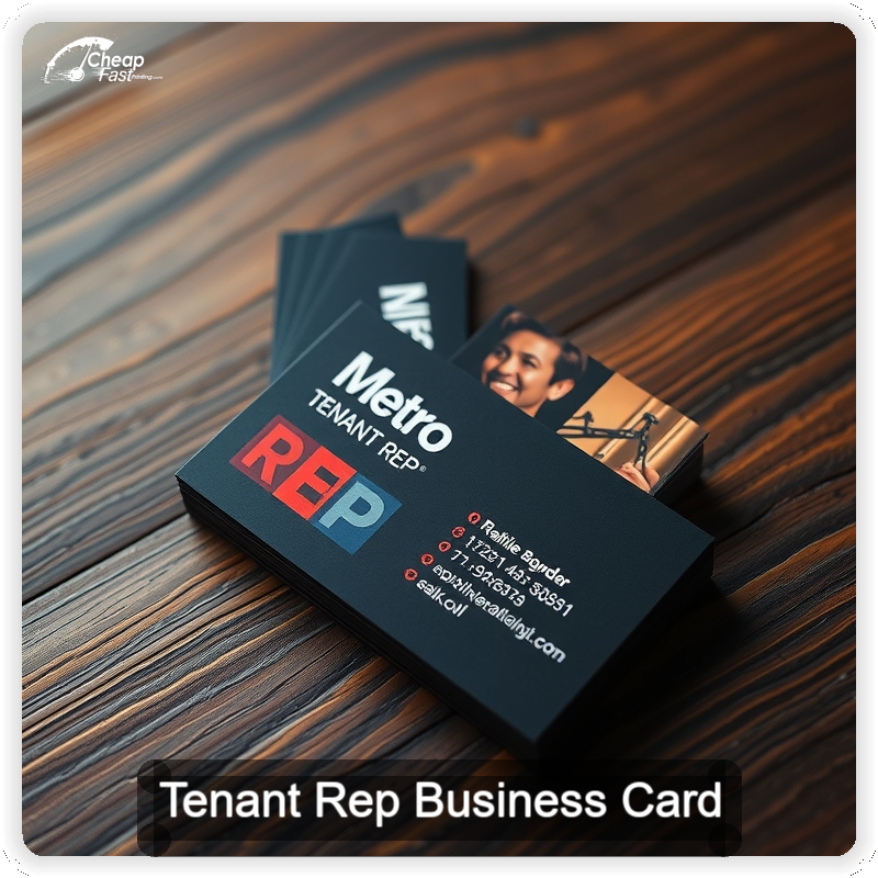 Tenant Rep business card design sample