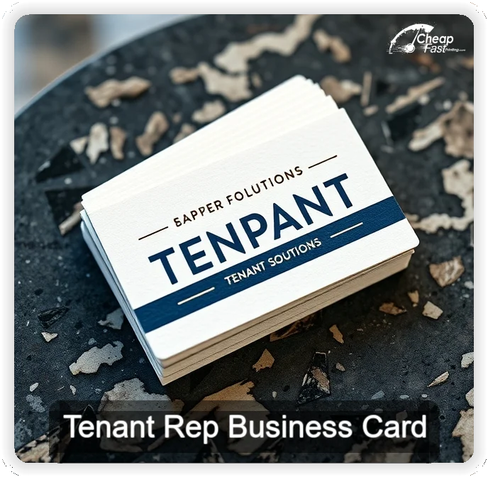 Tenant Rep business card design sample