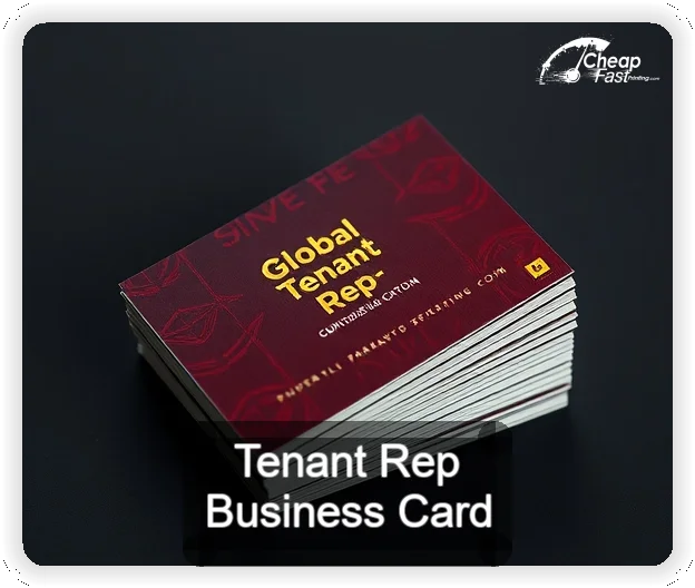 Tenant Rep business card design sample