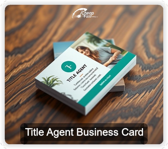 Title Agent business card design sample