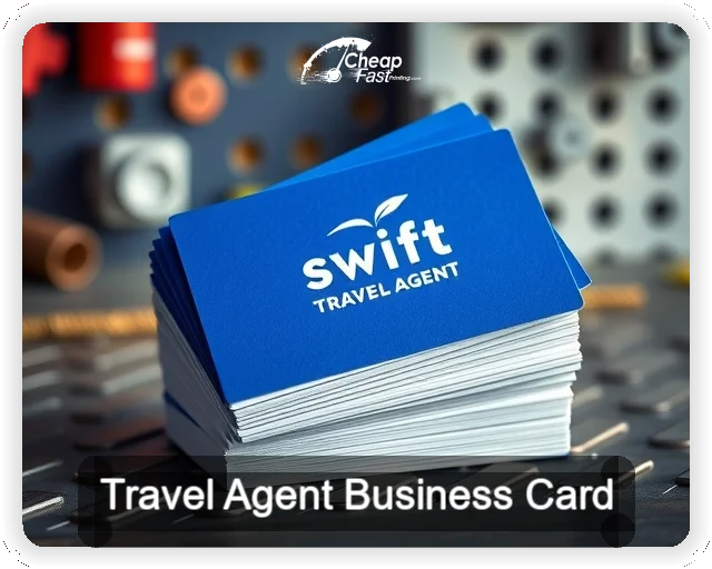 Travel Agent business card design sample