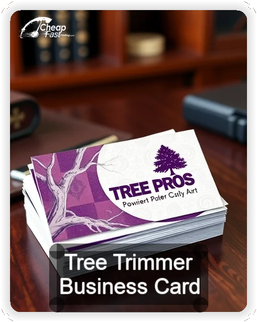 Tree Trimmer business card design sample