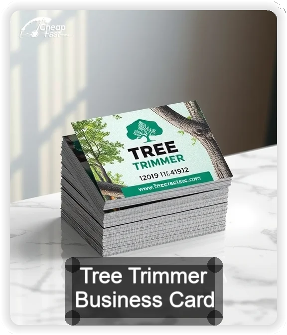 Tree Trimmer business card design sample