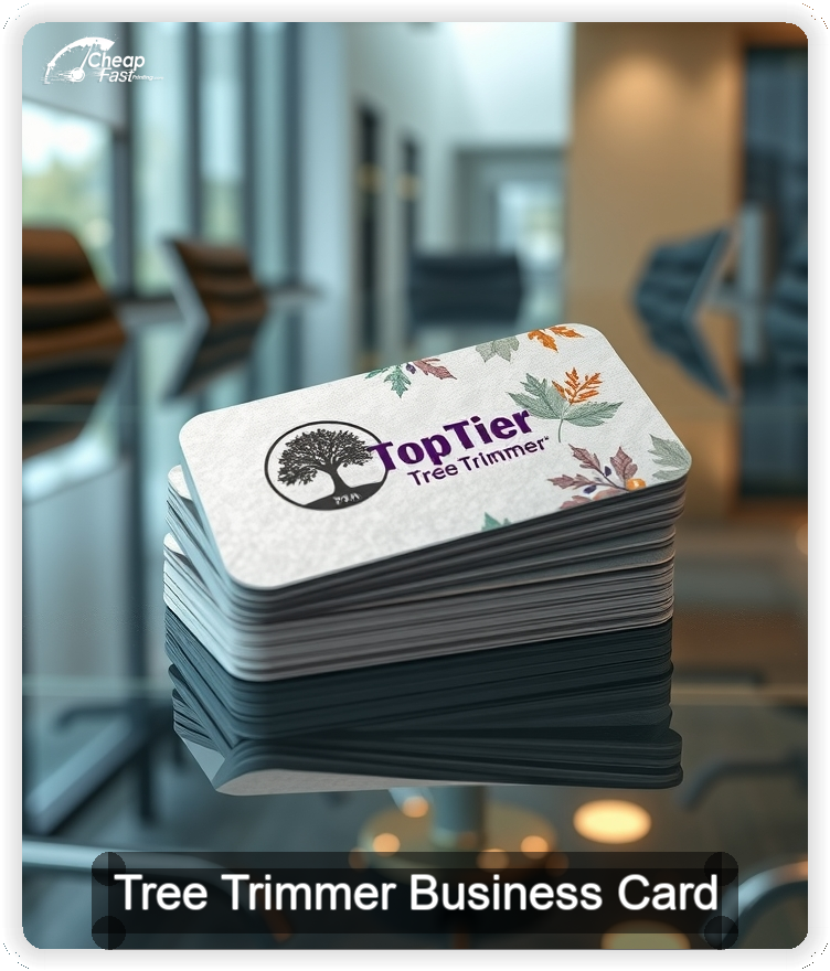 Tree Trimmer business card design sample