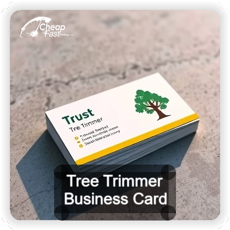 Tree Trimmer business card design sample