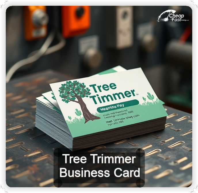 Tree Trimmer business card design sample