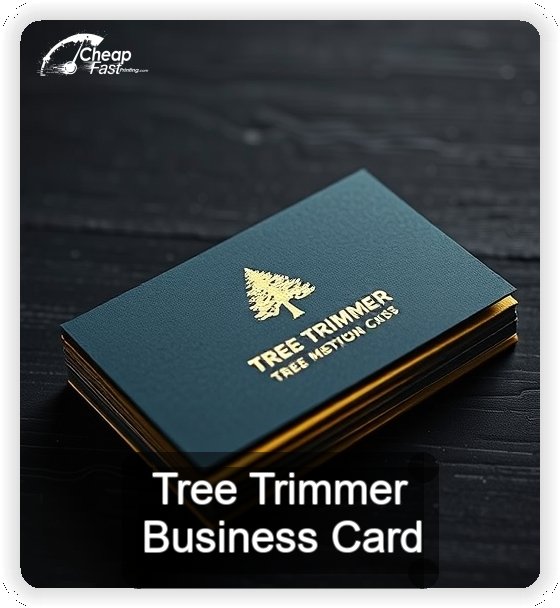 Tree Trimmer business card design sample
