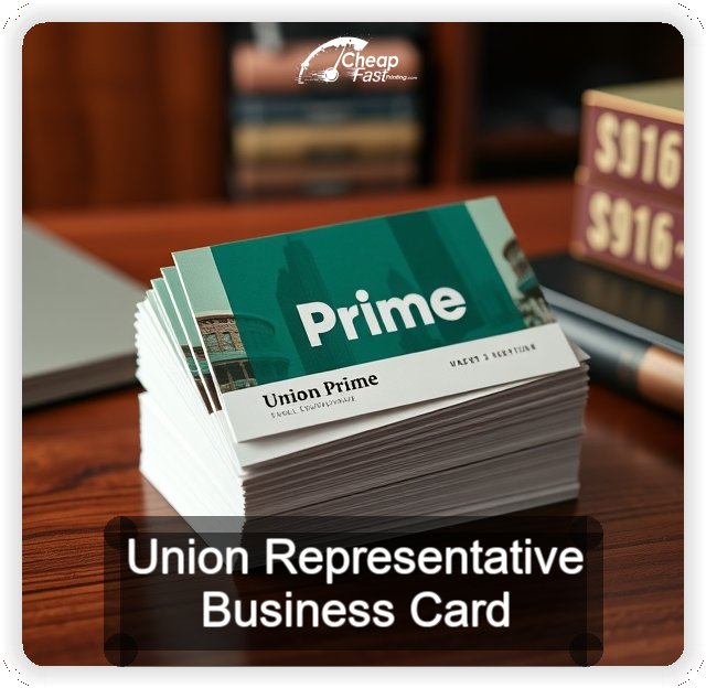 Union Representative business card design sample