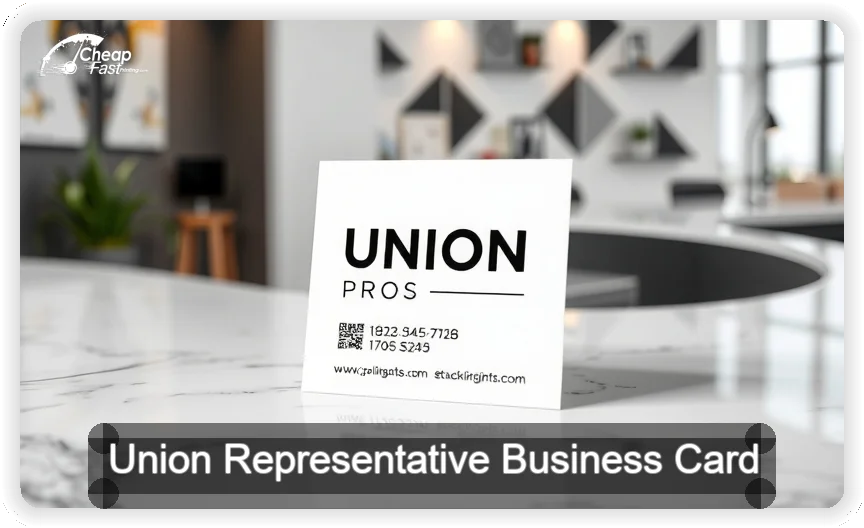 Union Representative business card design sample
