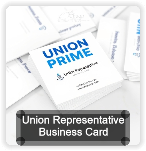 Union Representative business card design sample