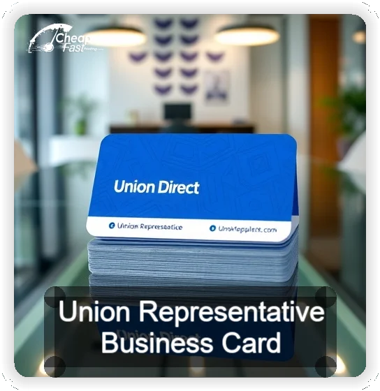 Union Representative business card design sample