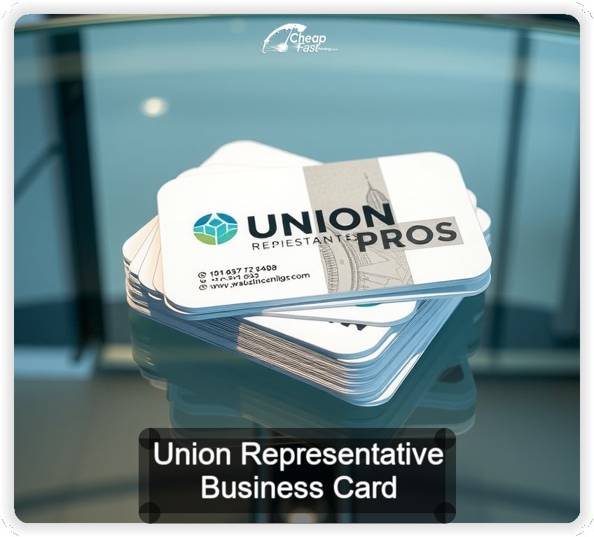 Union Representative business card design sample
