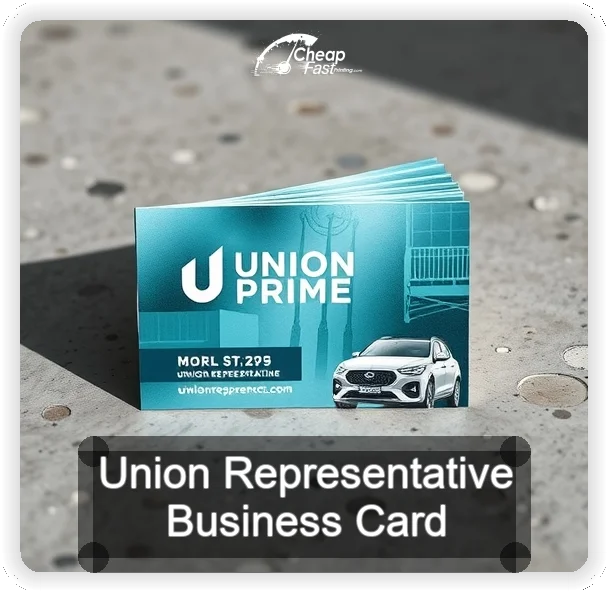 Union Representative business card design sample