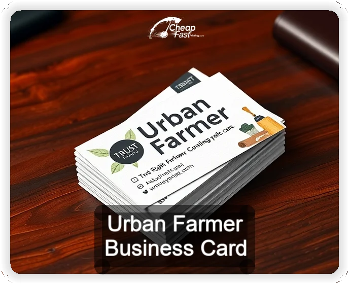 Urban Farmer business card design sample