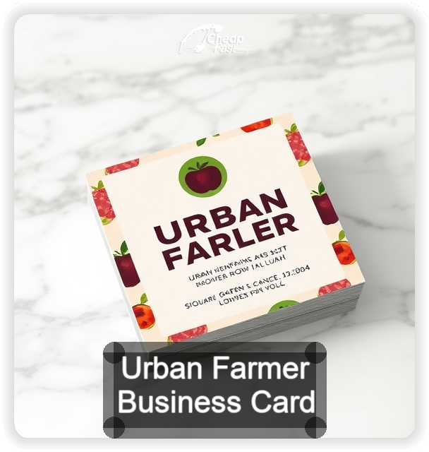 Urban Farmer business card design sample