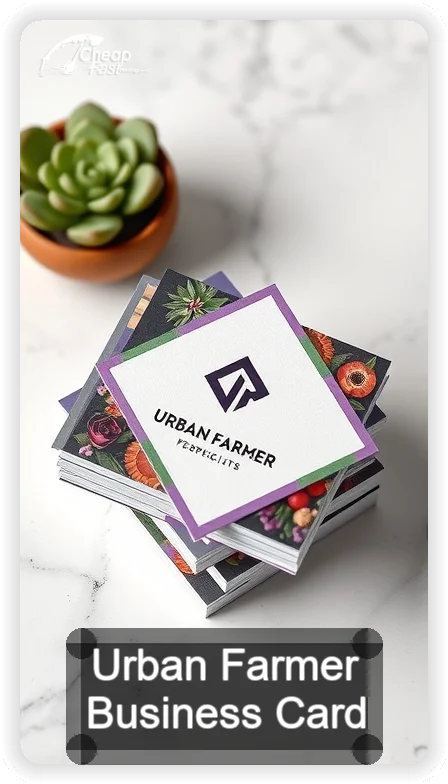 Urban Farmer business card design sample