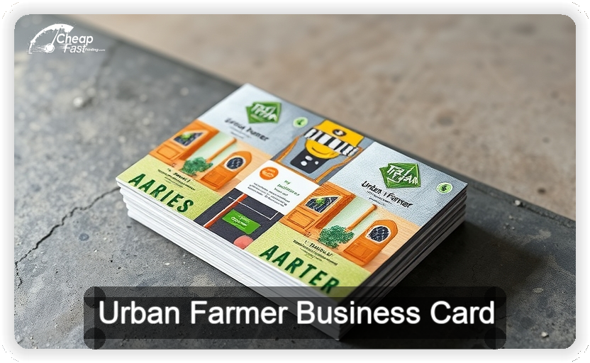 Urban Farmer business card design sample