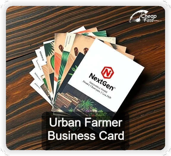 Urban Farmer business card design sample