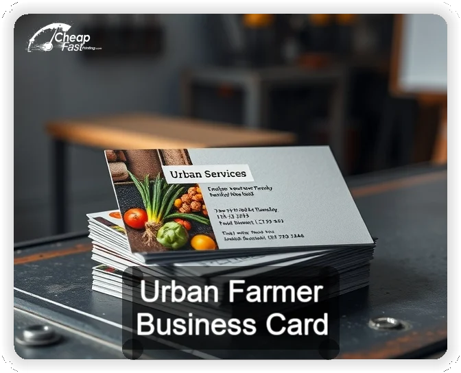 Urban Farmer business card design sample