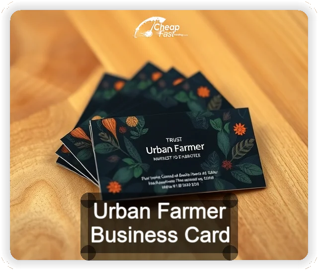 Urban Farmer business card design sample