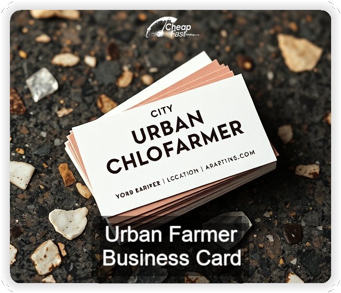 Urban Farmer business card design sample