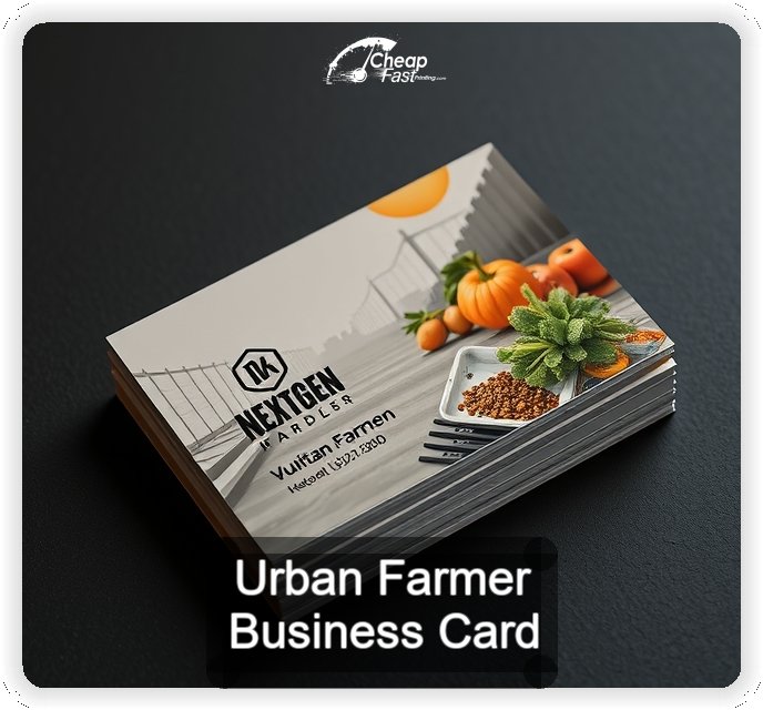 Urban Farmer business card design sample