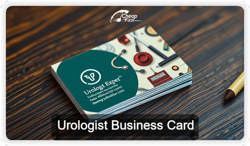 Urologist business card design sample