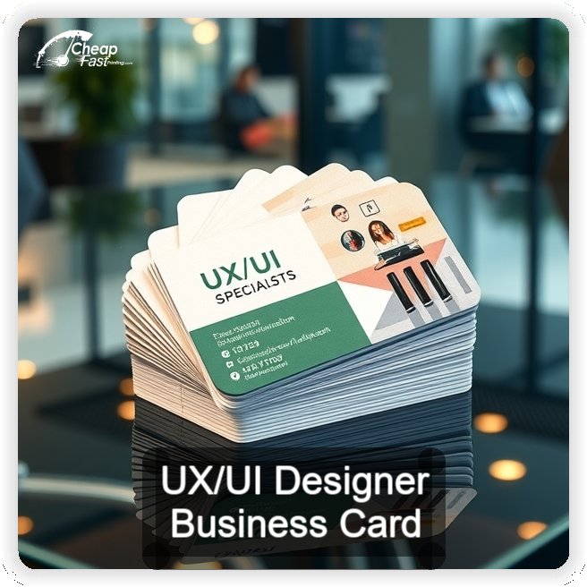 Ux Ui Designer business card design sample