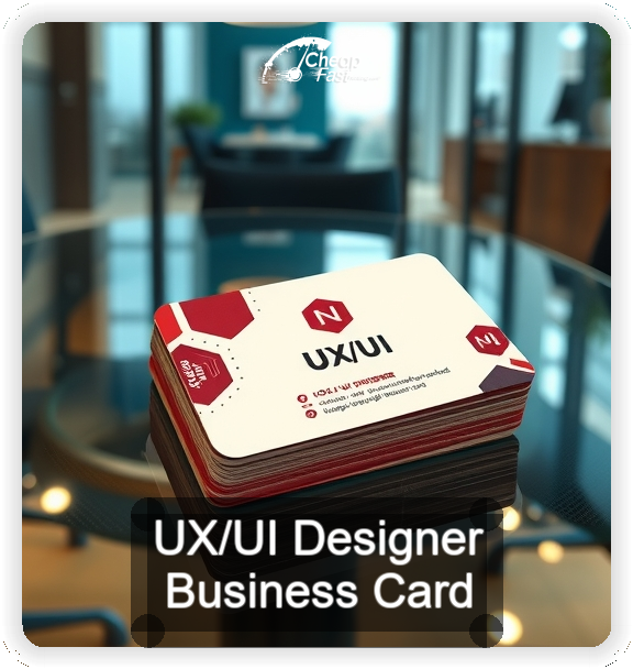 Ux Ui Designer business card design sample