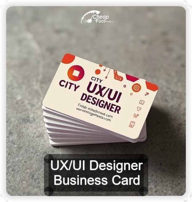 Ux Ui Designer business card design sample