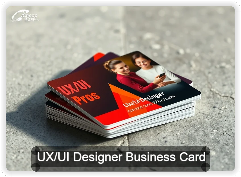 Ux Ui Designer business card design sample