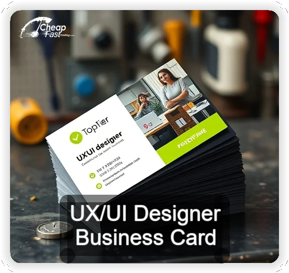 Ux Ui Designer business card design sample