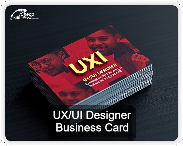Ux Ui Designer business card design sample