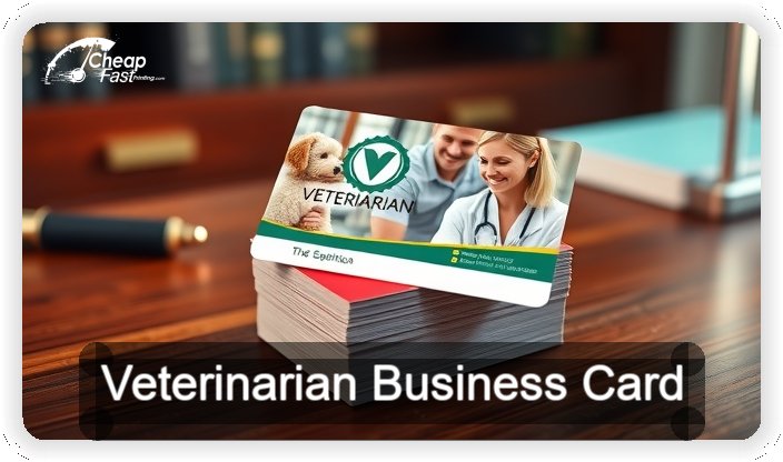 Veterinarian business card design sample