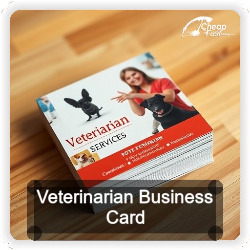 Veterinarian business card design sample