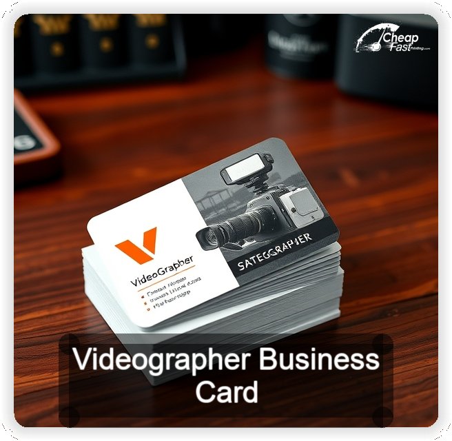 Videographer business card design sample