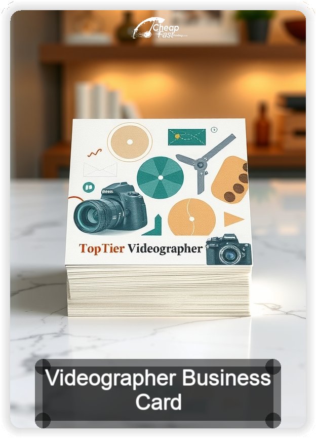 Videographer business card design sample