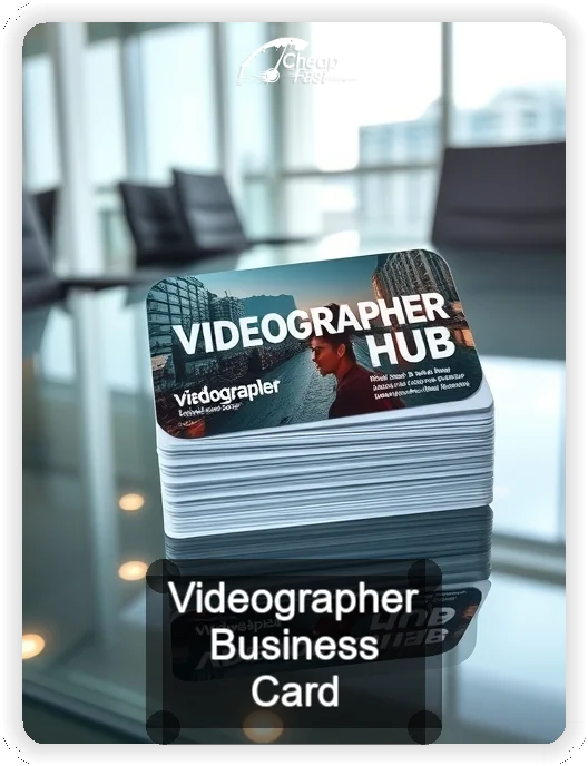Videographer business card design sample
