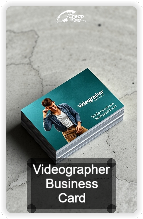 Videographer business card design sample